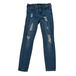 Aeropostale High Rise Distressed Jeggings Size 8 Women’s